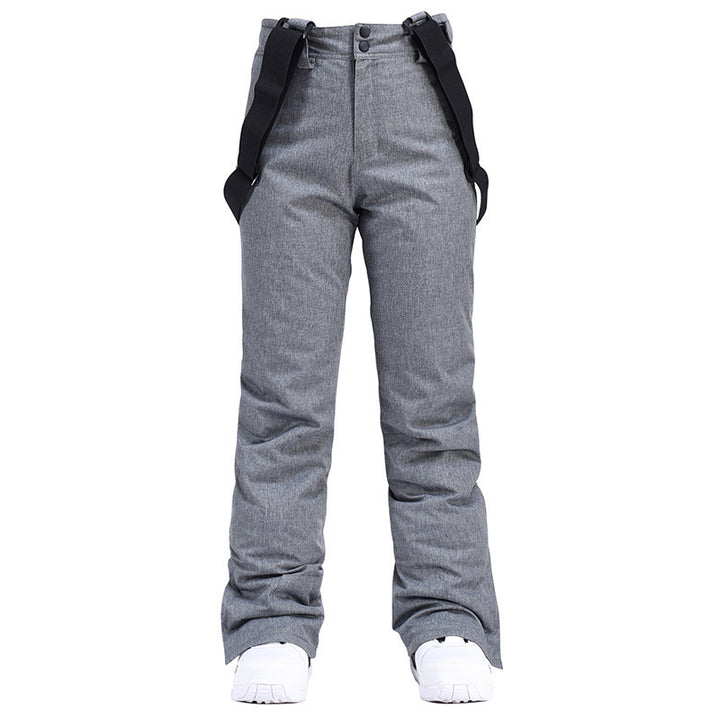 Ski Pants Men's Windproof Waterproof Detachable Elastic Waist Thick Thermal Cotton Pants Men