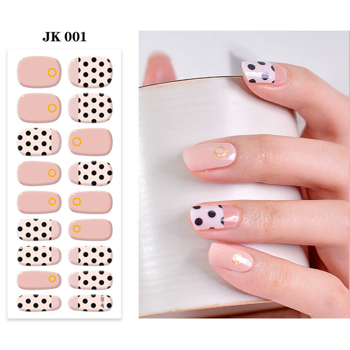 Pure Desire Wind Wear Nail Semi-baked UV Gel Nail Sticker Waterproof And Durable