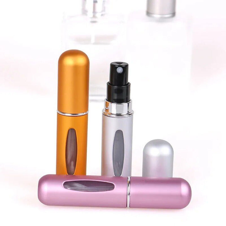 Compact & Stylish Portable Perfume Atomizer - Travel-Friendly Mini Aluminum Spray Bottle