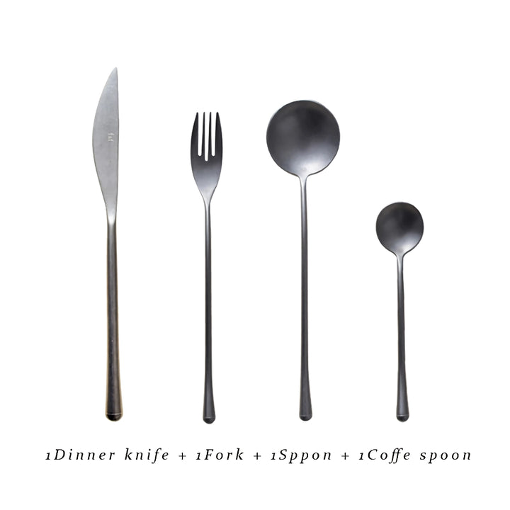 Elegant Retro Stainless Steel Cutlery Set