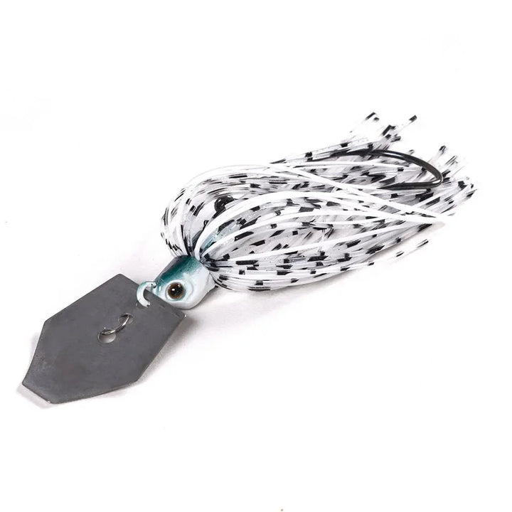 100mm 11g Metal Blade Fishing Lure with Rubber Skirt