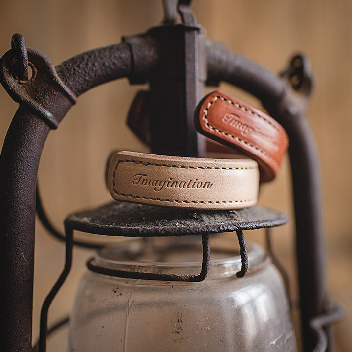 Handmade Leather Thunderbird Cuff Bracelet