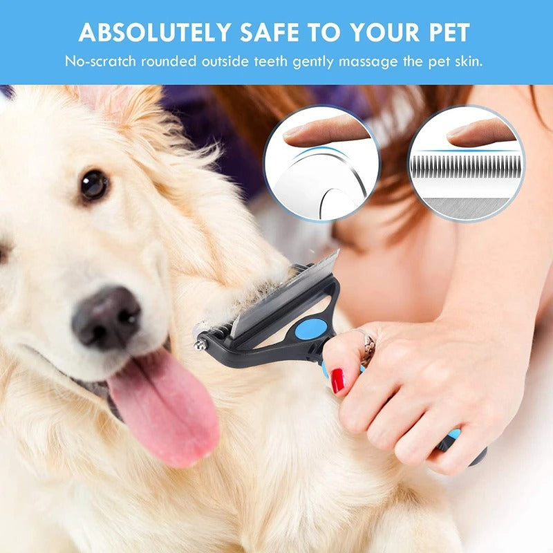 Professional 2-in-1 Dog Grooming Brush