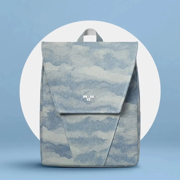 Denim Jacquard Backpack