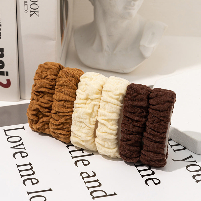 6PCS High Elastic Hair Bands – Stylish Scrunchies for Women