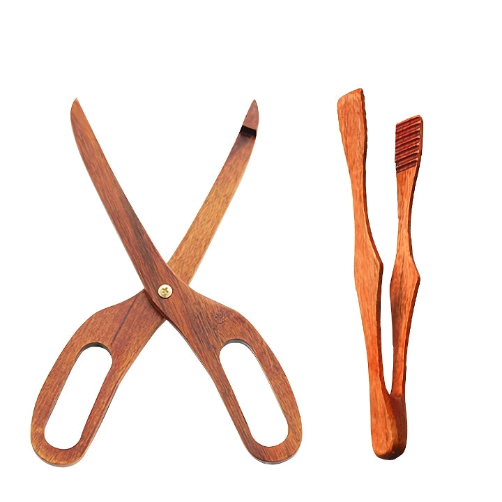 Versatile Bamboo Kitchen Tongs