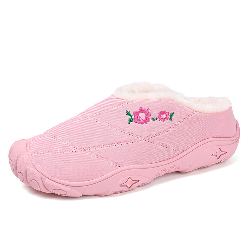 New Baotou Women's Indoor Home Couple Fleece-lined Warm Cotton Slippers