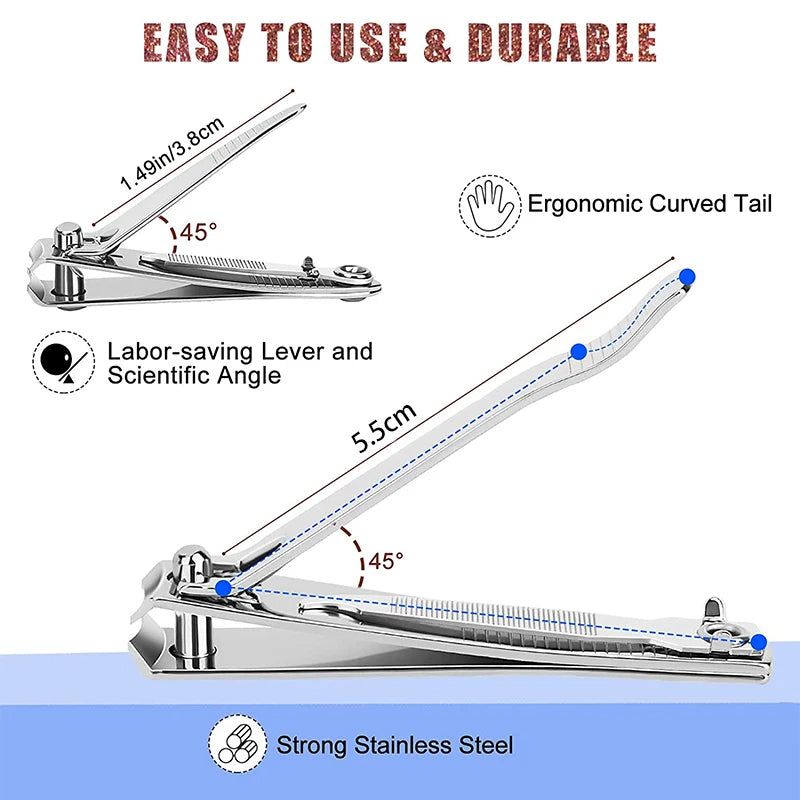 Stainless Steel Splash-Resistant Nail Clippers