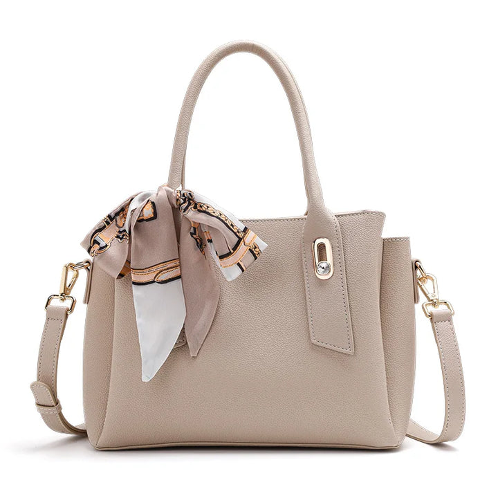 Genuine Leather Top Handle High-Capacity Fashion Handbag