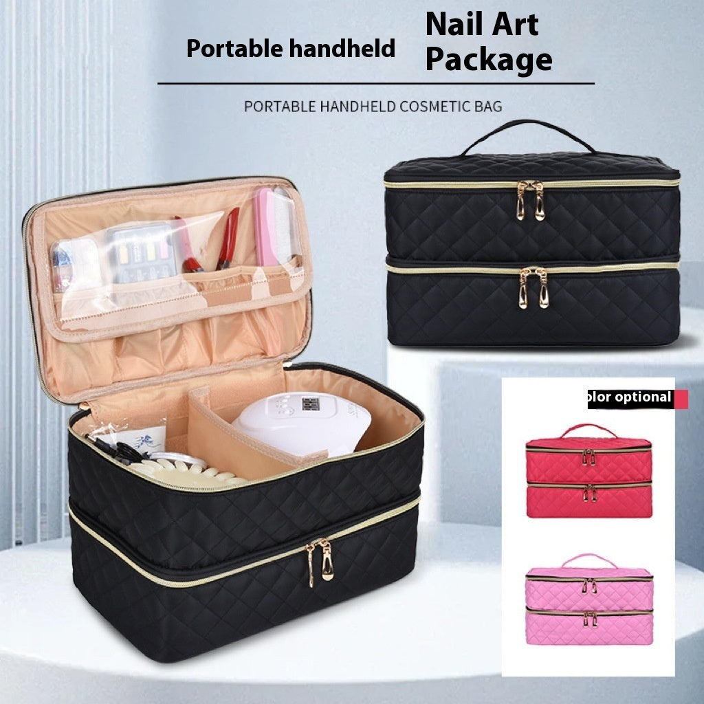 Double-layer Manicure Implement Storage Bag