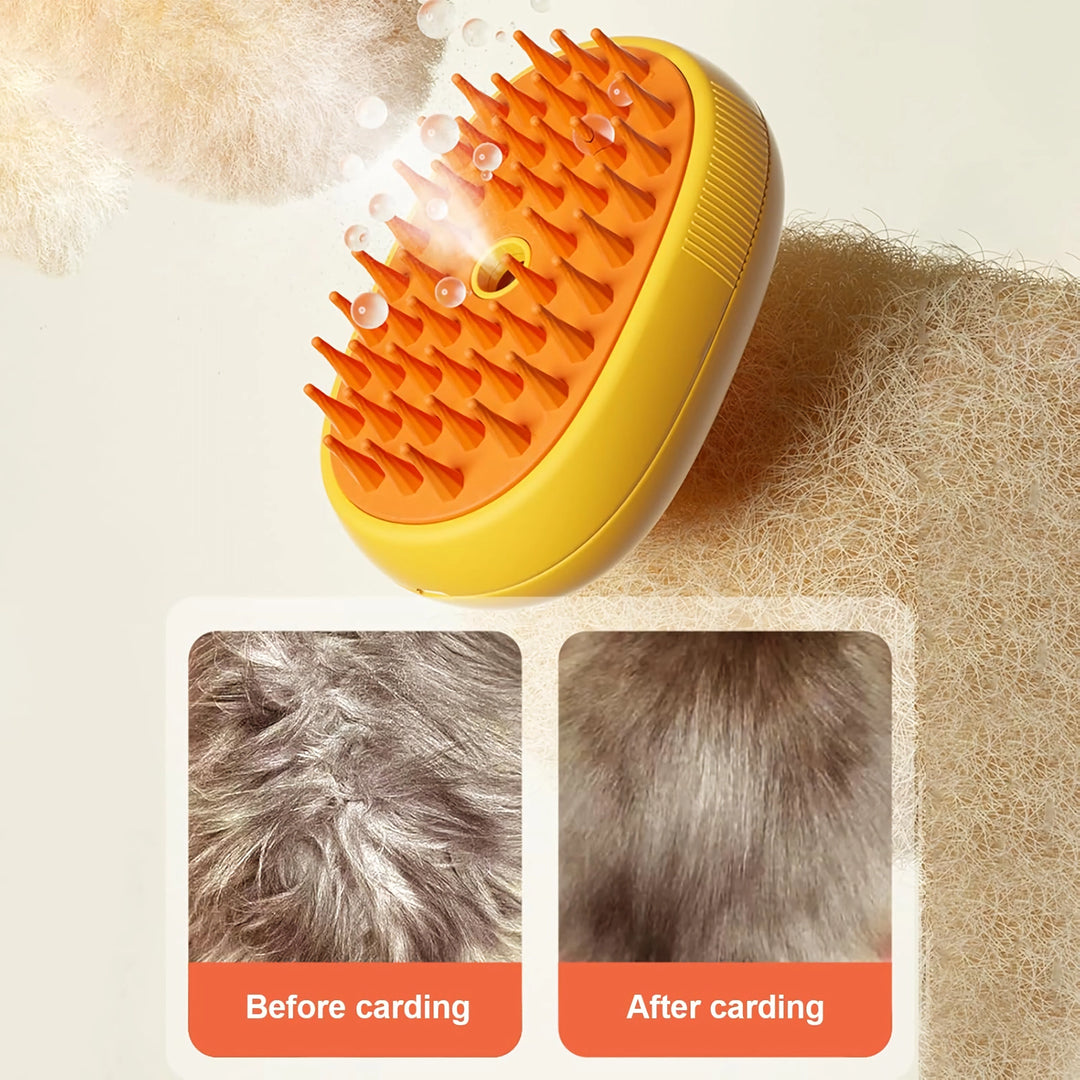 Pet Hair Removal Massage Comb – Cat & Dog Grooming Brush