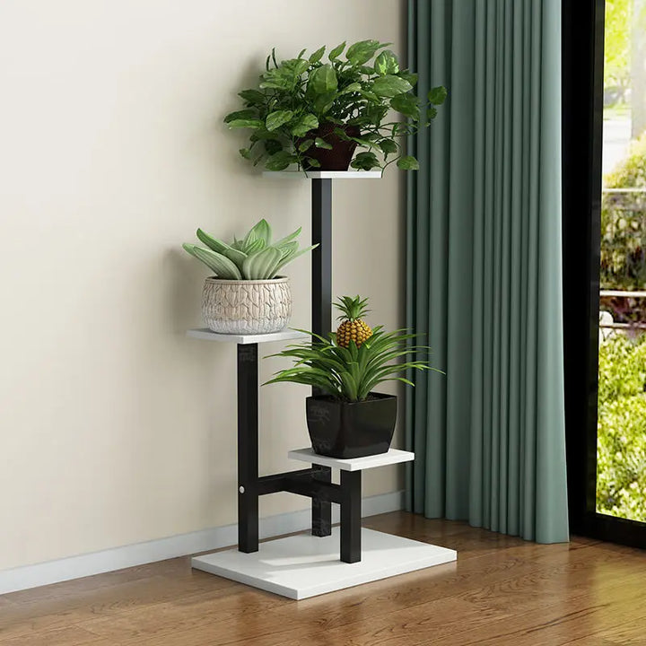 Modern 3-Tier Metal Plant Stand for Indoor and Outdoor Spaces