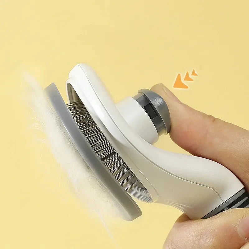 Self-Cleaning Pet Grooming Brush for Cats and Dogs