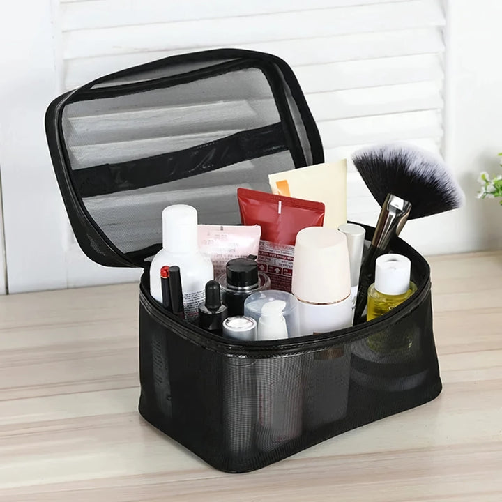 Transparent Mesh Makeup Bag