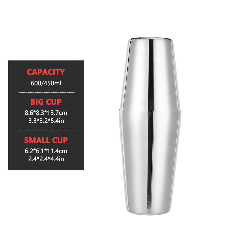 Premium Stainless Steel Cocktail Shaker for Bartenders & Party Enthusiasts