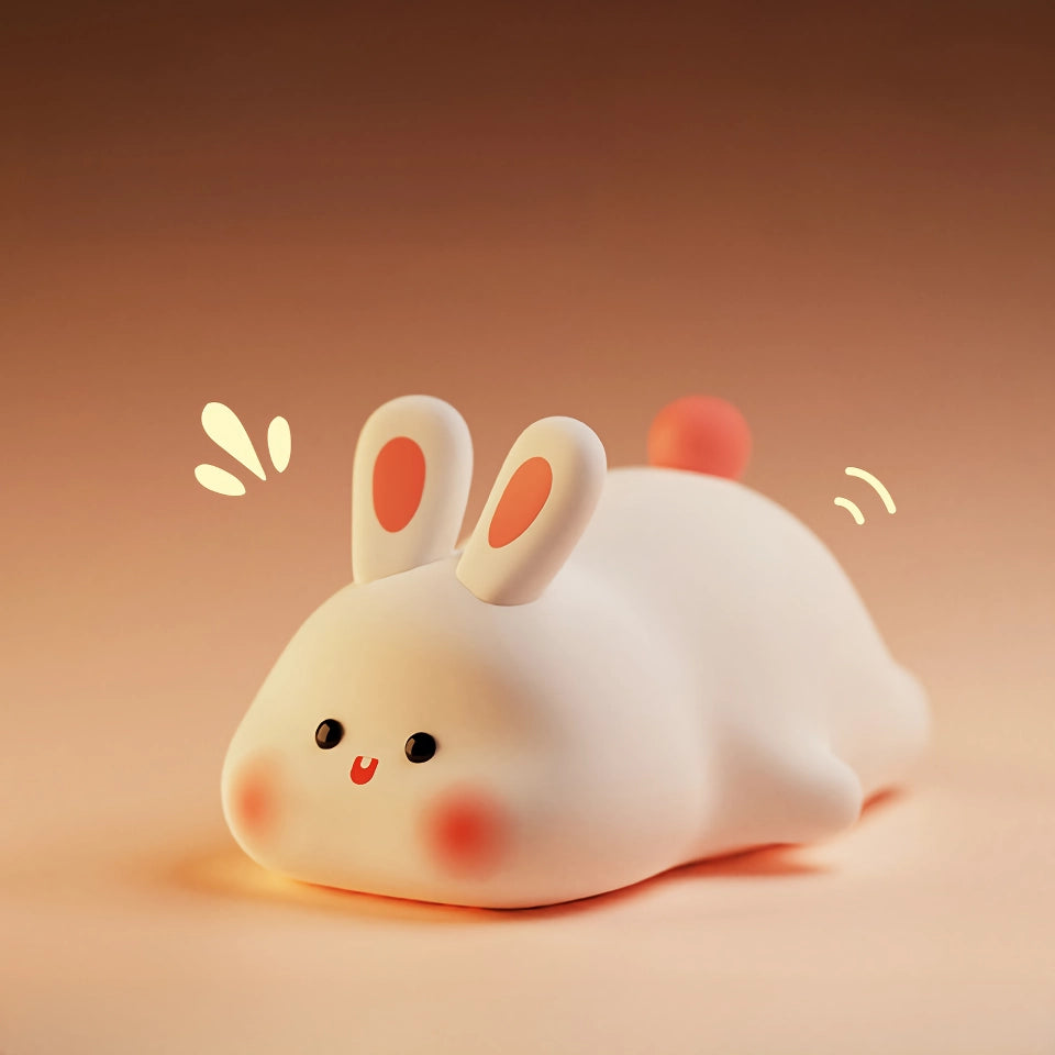 Cute Rabbit Silicone Night Lamp