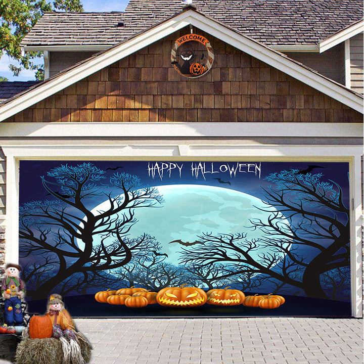 Halloween Party Decorative Hanging Cloth Garage Door Background Fabric