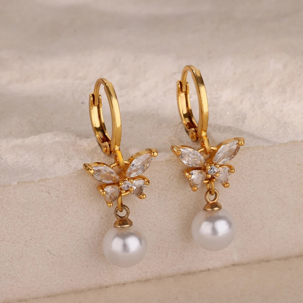 Gold Dangle Earrings for Women