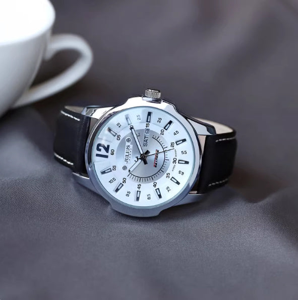 Fashion Calendar Week Quartz Handsome Men's Watch