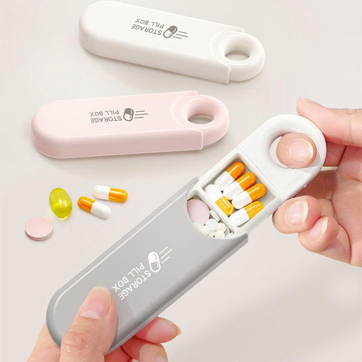 Portable 3 Compartment Pill Box