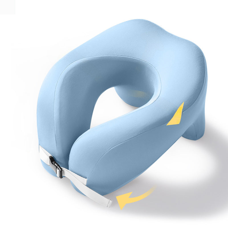 Adjustable Ergonomic Memory Foam U-Shaped Travel Pillow