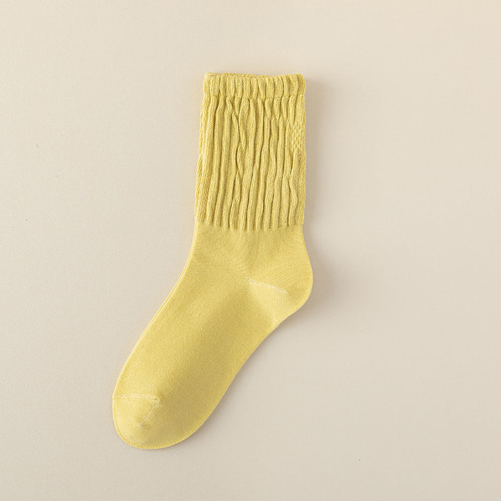 Women's Mid-Tube Cotton Socks for Spring and Autumn