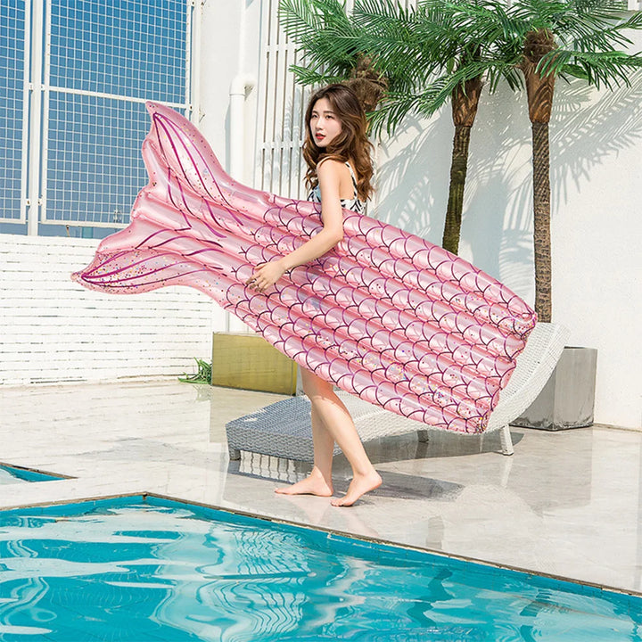 Mermaid-Inspired Inflatable Pool Lounger