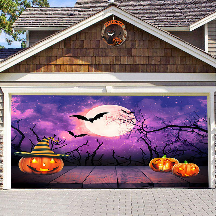 Halloween Party Decorative Hanging Cloth Garage Door Background Fabric