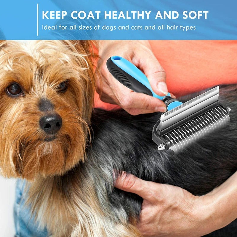 Professional 2-in-1 Dog Grooming Brush