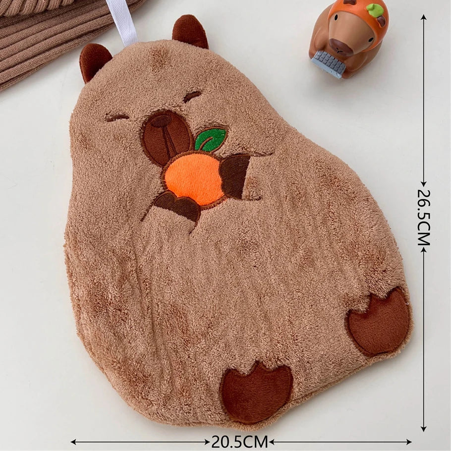 Cute Capybara Hanging Hand Towel