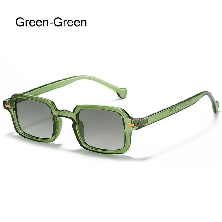 Retro Rivet Gradient Square Sunglasses - UV400 Protection Unisex Eyewear for Sports and Fashion