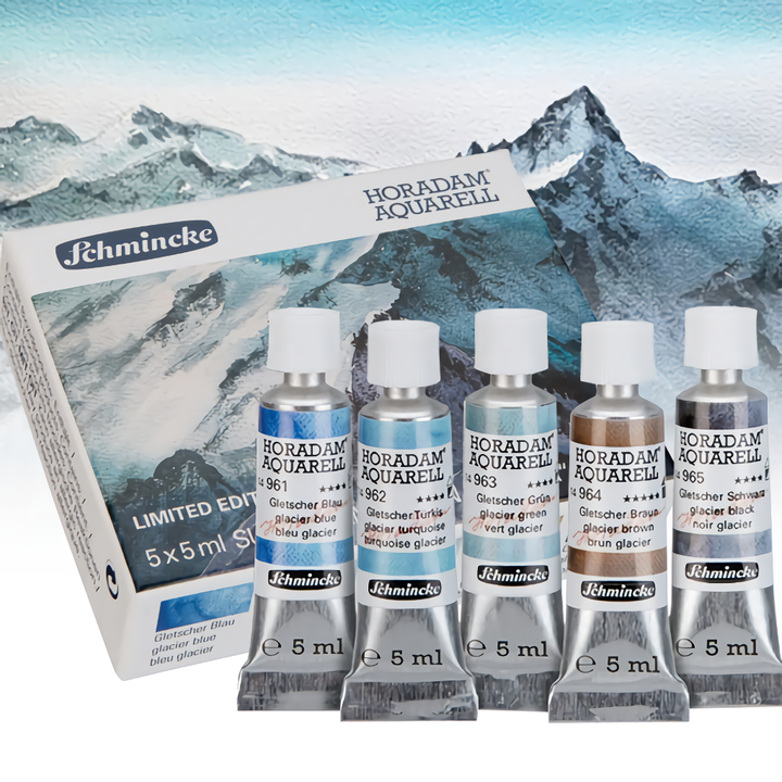 Premium 5-Color Tubular Watercolor Paint Set - Master-Level Quality