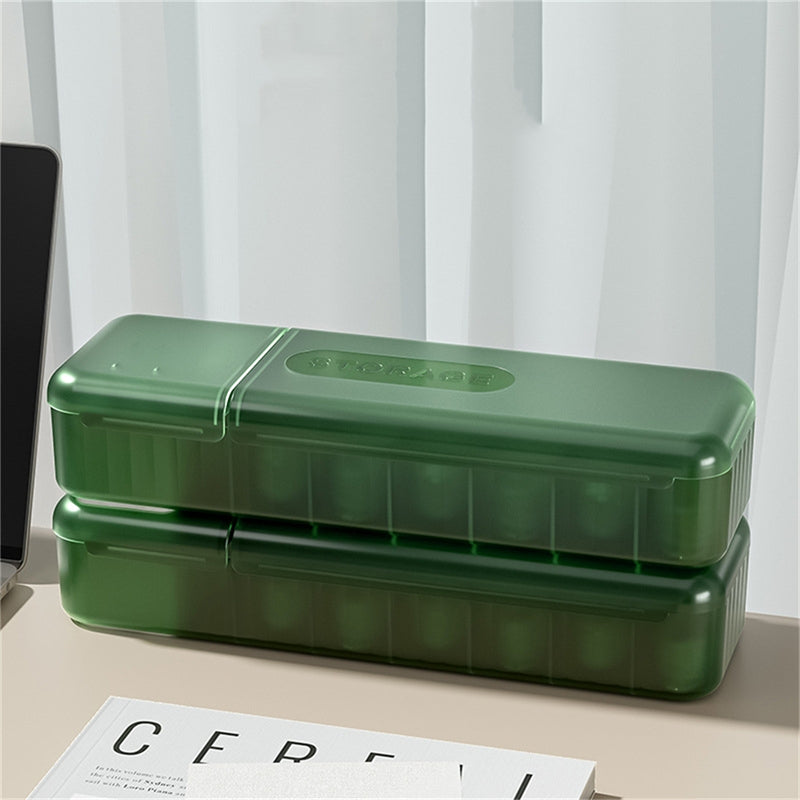 Cable Storage Box with 7 Compartments for Home and Travel