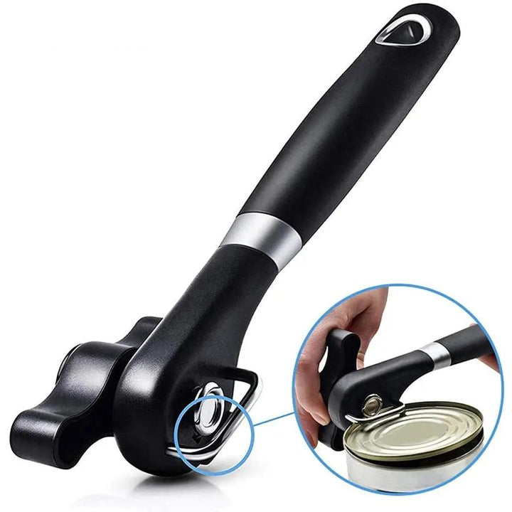 Safe Cut Handheld Can Opener with Smooth Edge