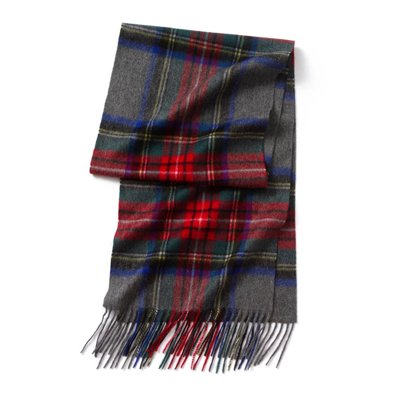 Luxury Cashmere Scarf with Tassels - Stylish Wrap and Shawl