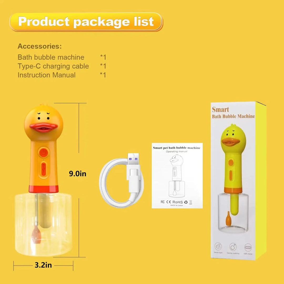 Yellow Duck Automatic Pet Foam Dispenser