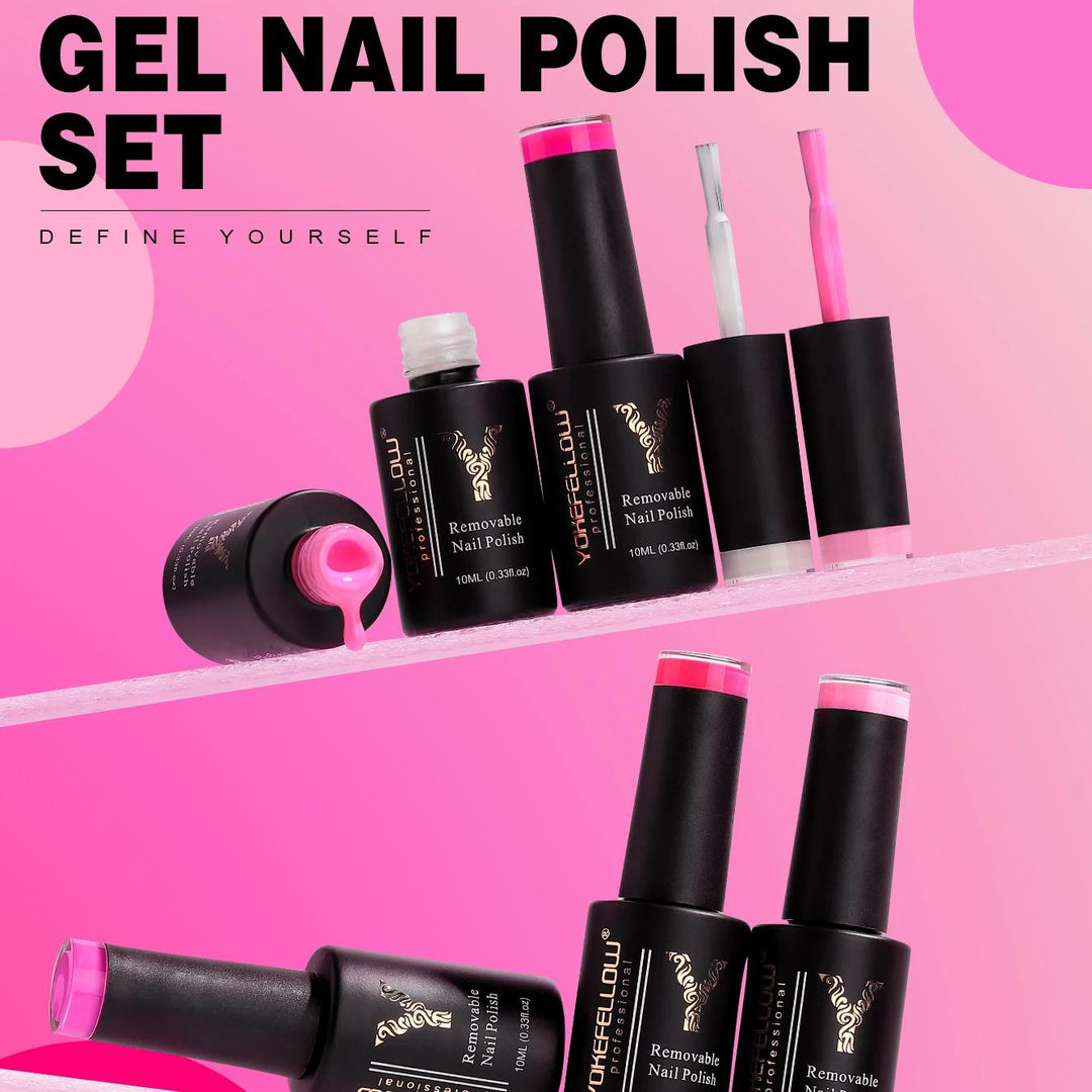 6-Color Gel Nail Polish Set