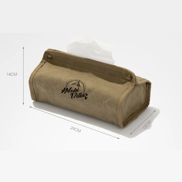 Portable Canvas Tissue Box