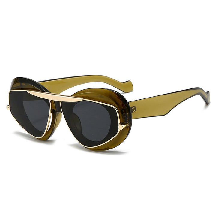 Y2K Cat Eye Oversized Women Fashion Sunglasses