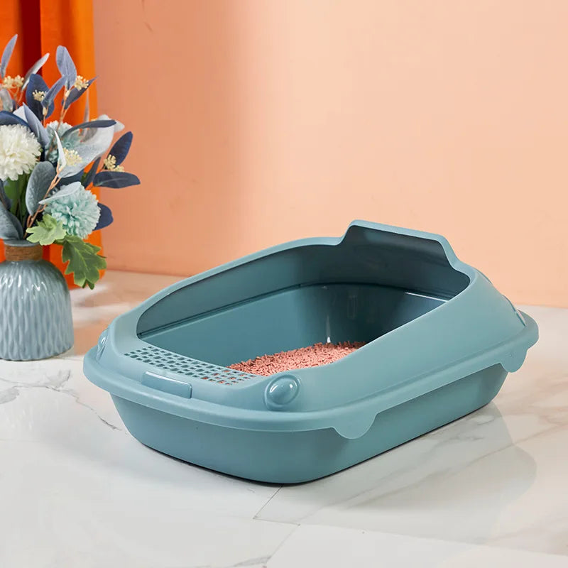 Large Capacity Semi-Closed Cat Litter Box