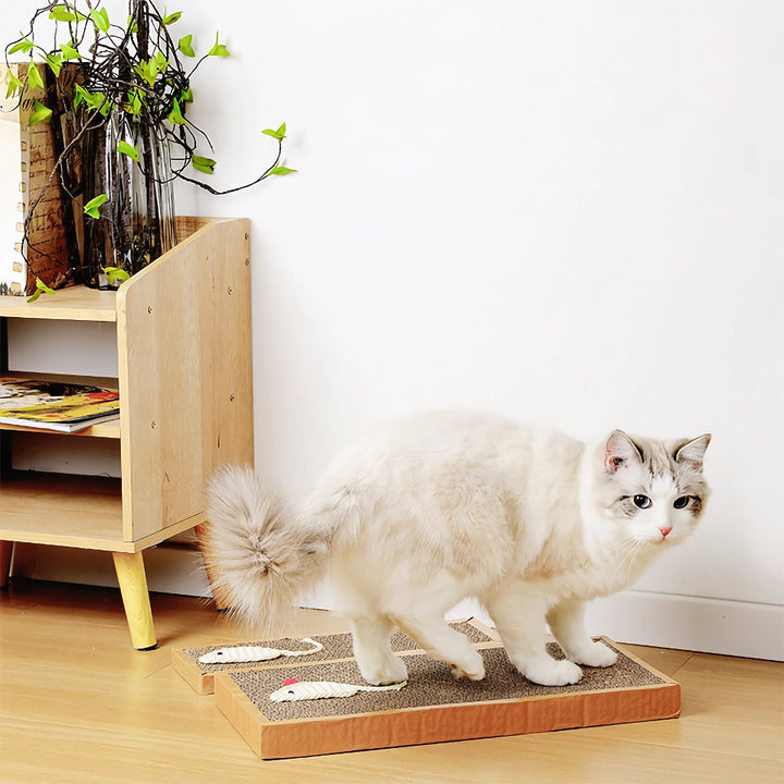 Sisal Mice Cat Scratcher – Durable Corrugated Cardboard Pad for Cats