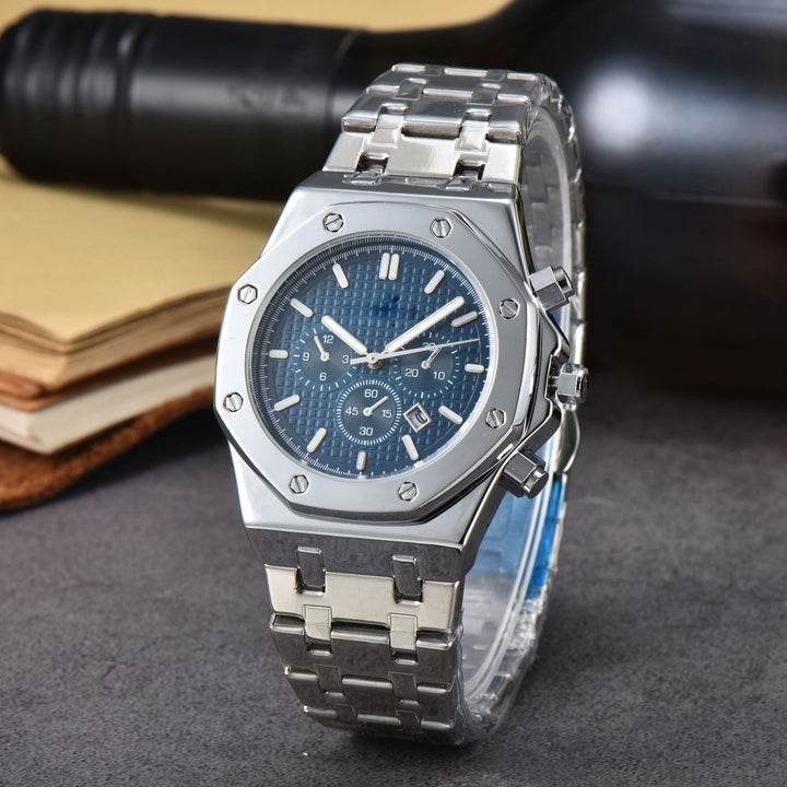 Stainless Steel Calendar Men's A Quartz Watch