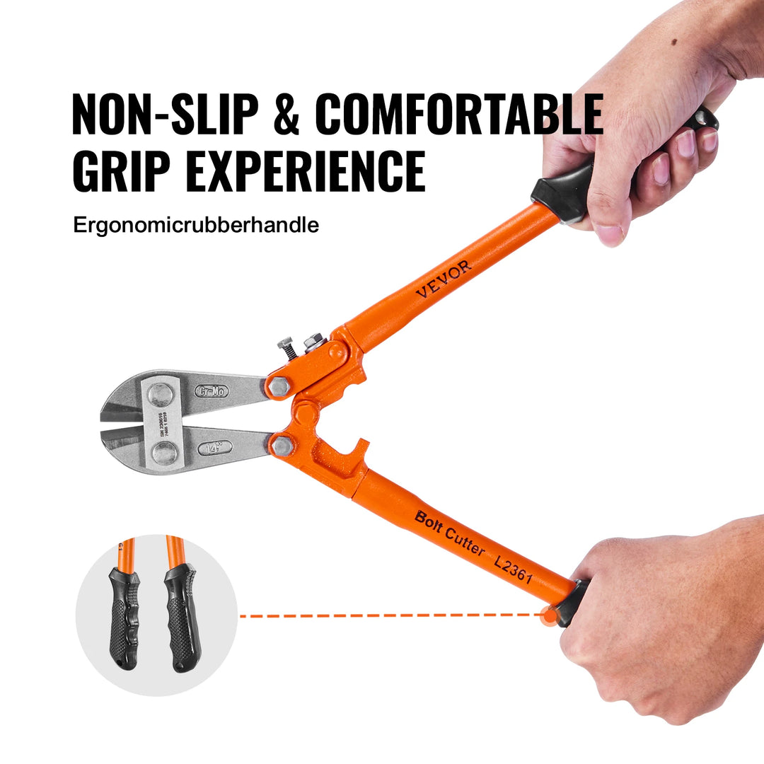 Heavy Duty Bolt Cutter with Adjustable Jaw and Ergonomic Handle for Effortless Cutting