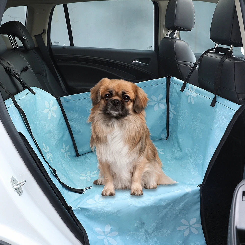 Waterproof Dog Car Seat Cover & Folding Hammock for Pets - Perfect for Travel