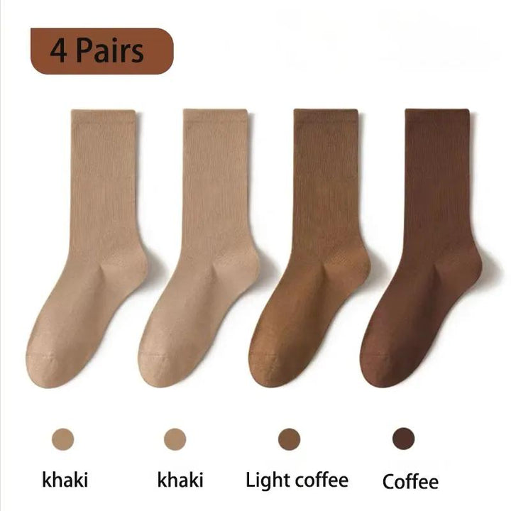 4 Pairs Women's Loose Cotton Socks