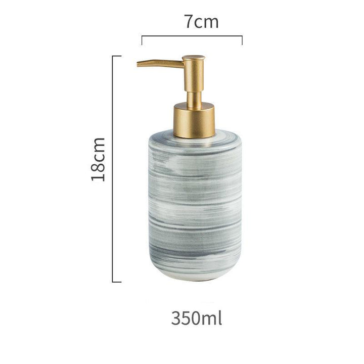 Luxury Nordic-Style Ceramic Soap Dispenser Set