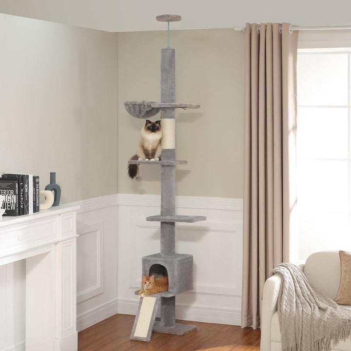 5-Tier Floor to Ceiling Cat Tree Tower