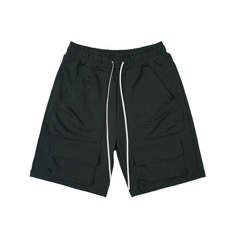 Multi-Pocket Workwear Shorts For Men