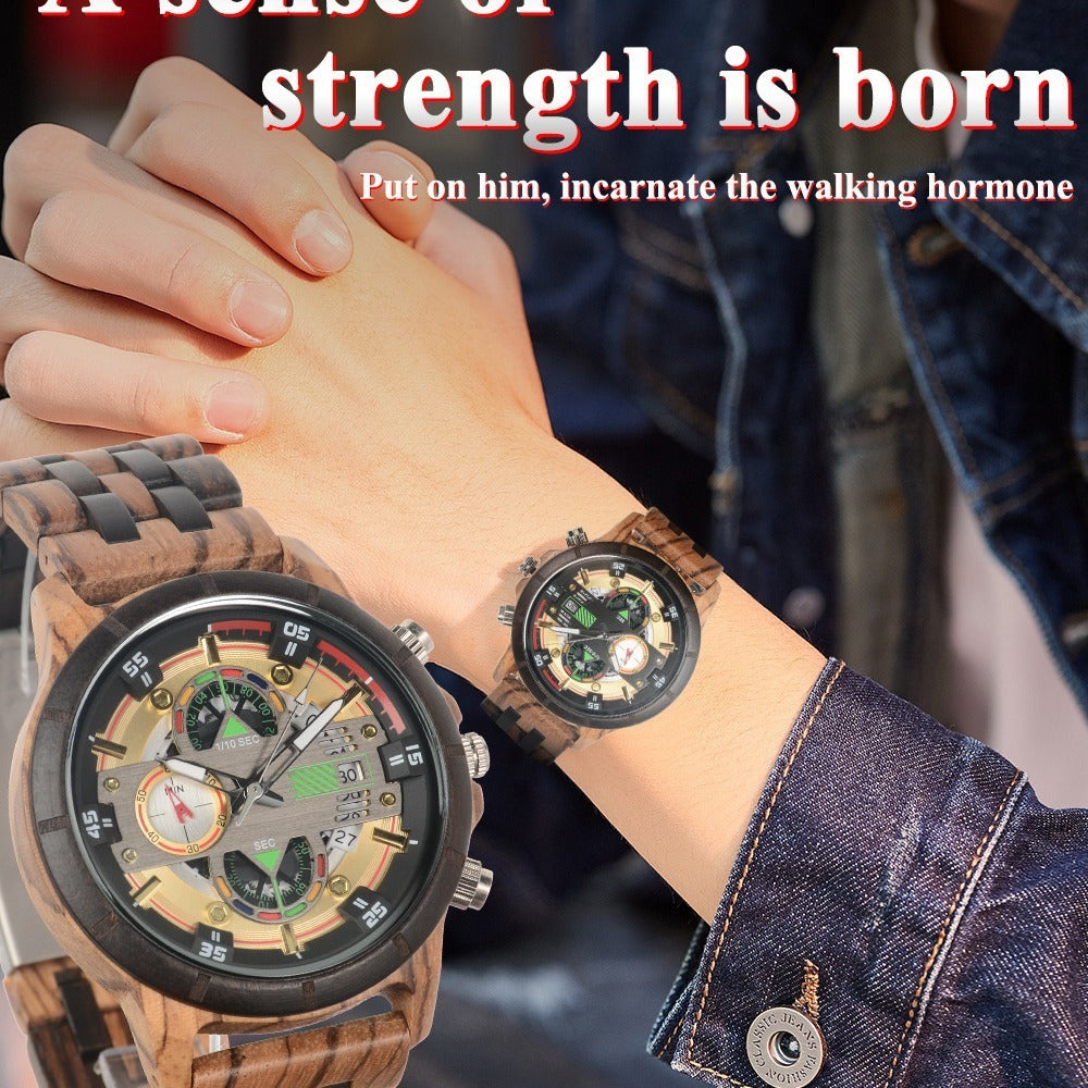 Multi-function Quartz Watch Men