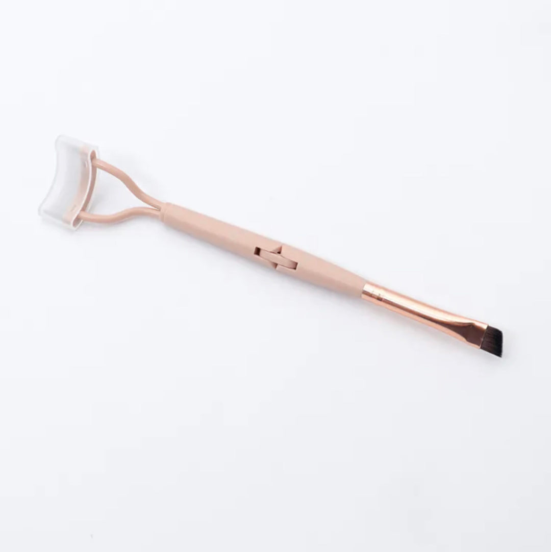 Foldable Steel Teeth Eyelash Brush